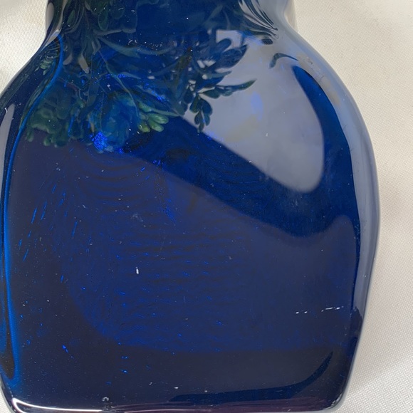 VTG HTF BLENKO peacock blue glass Owl bookend / paperweight Joel Myers Milton. - Picture 4 of 10